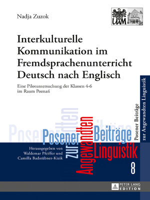 cover image of Interkulturelle Kommunikation im Fremdsprachenunterricht Deutsch nach Englisch